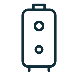 Water heater outline icon
