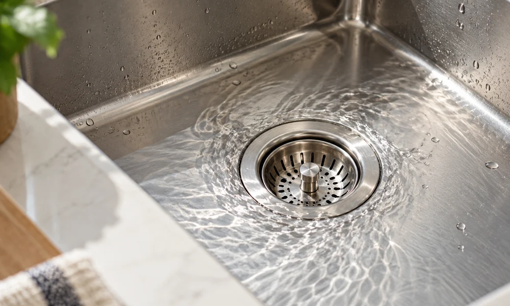 Drain cleaning illustration
