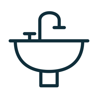 Kitchen sink outline icon